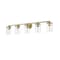 Z-Lite Thayer Vanity, 5-Light, 39 In.W x 5.75 In.L x 8.75 In.H, Luxe Gold/Clear 742-5V-LG - alternate 4